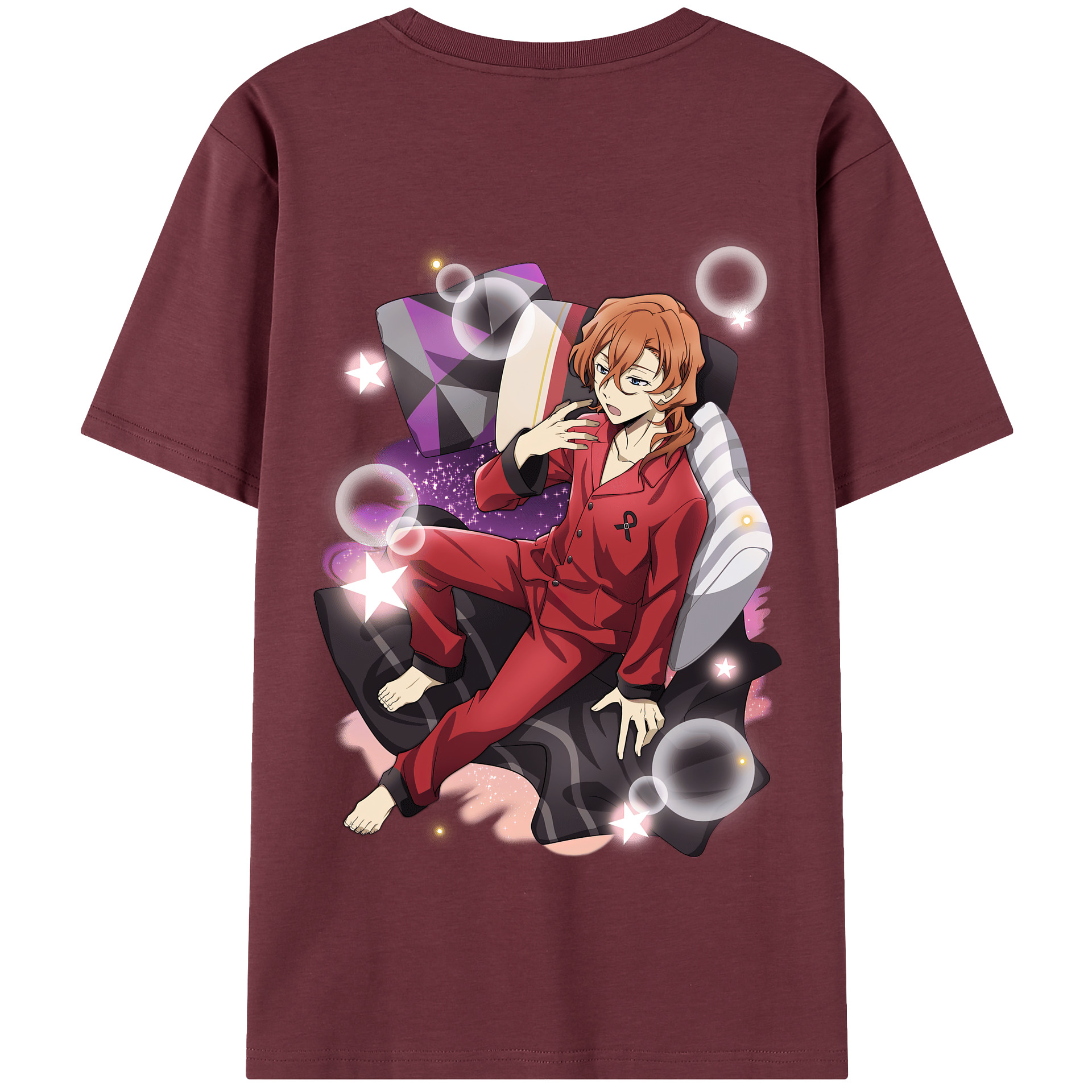 （画像用） 文豪ストレイドッグス Bungo Stray Dogs 綿100％半袖Tシャツ（背面プリント）